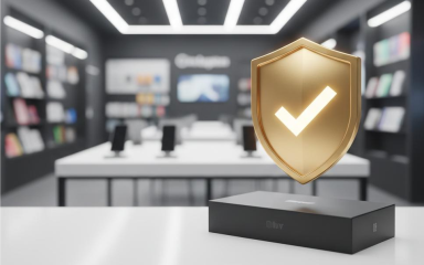 عکس از گارانتی دستگاه موبایل بر روی میز